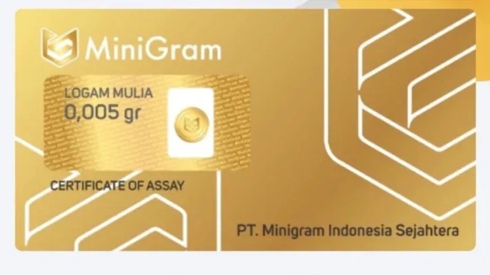 harga emas 0,005 gram hari ini