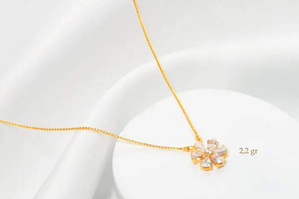 Model kalung emas simple elegan