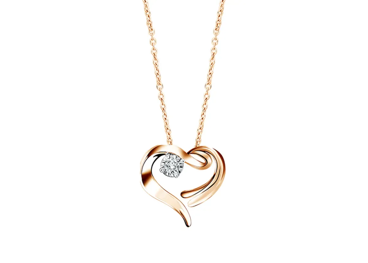 Kalung Emas Warna Rose Gold