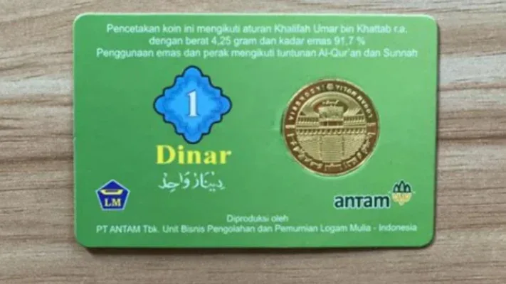 1 Dinar emas berapa gram