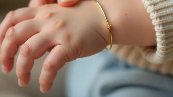 gelang bayi emas