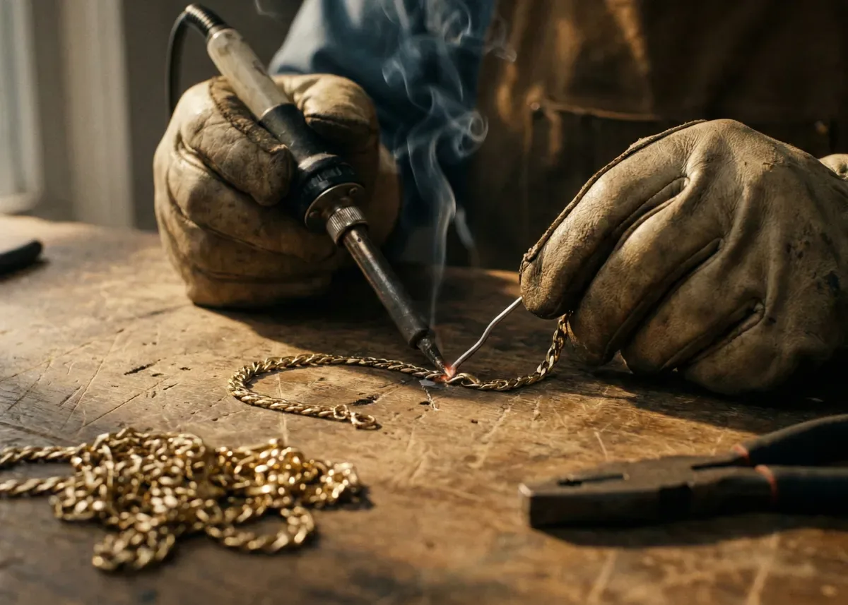 apakah kalung emas yang putus bisa diperbaiki