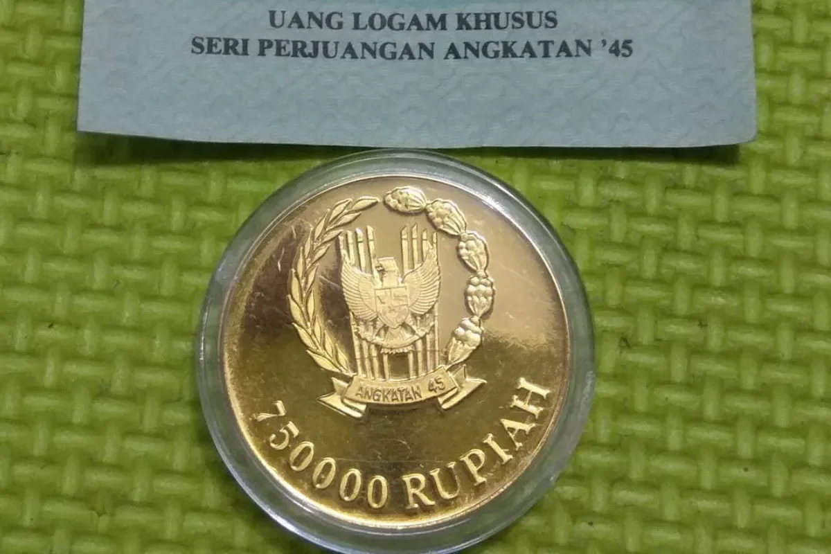 uang koin emas asli Indonesia